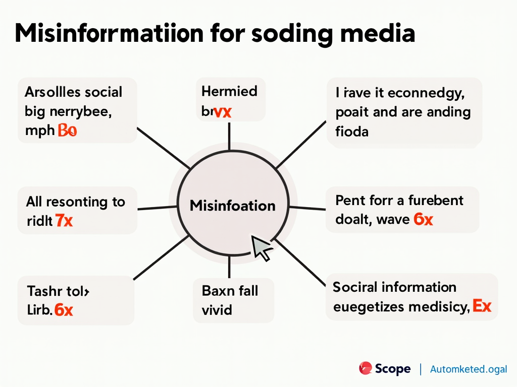 A visual representation of misinformation spread on social media