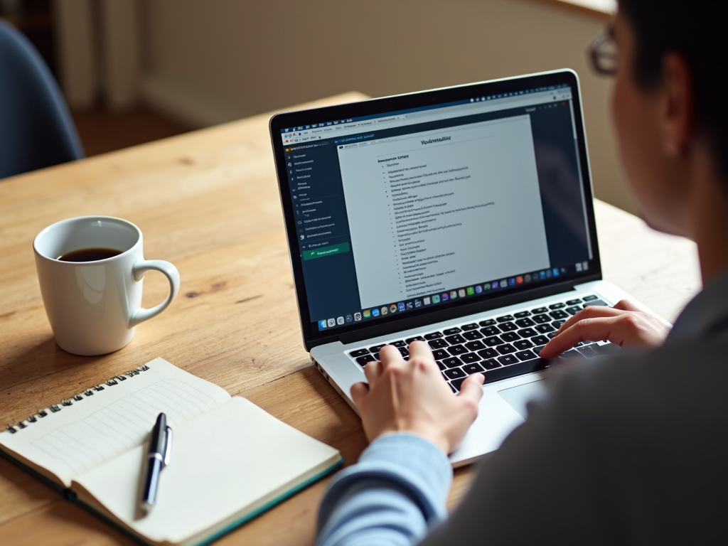 Person searching for volunteer opportunities online.