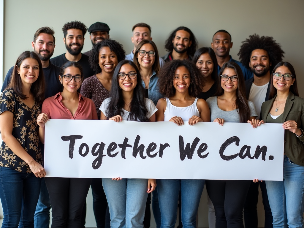 Community members united for a common cause