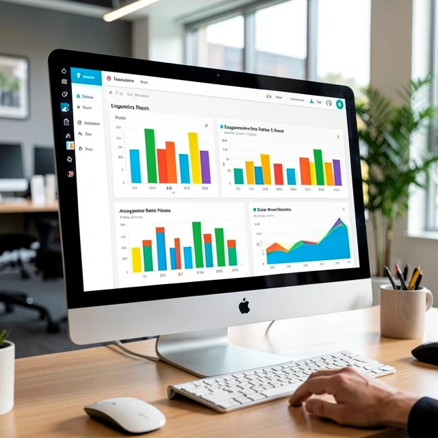 Advocacy program metrics dashboard displaying key performance indicators