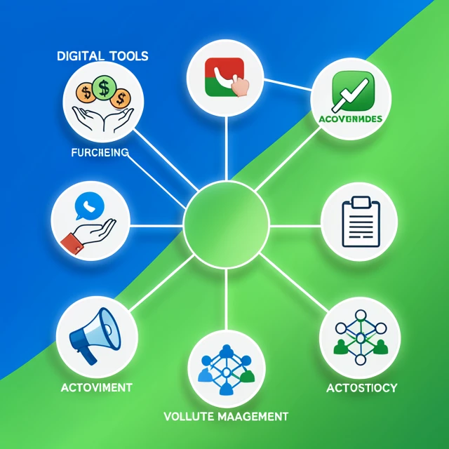 Categories of digital tools for nonprofits infographic