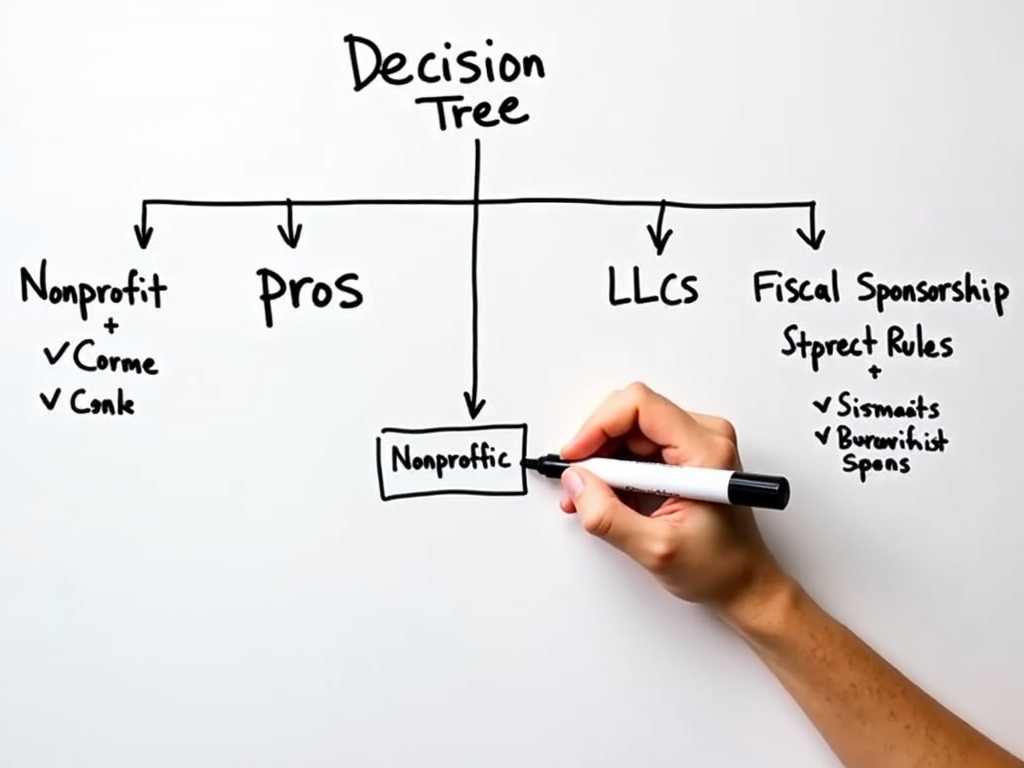 Decision tree for choosing an advocacy group’s legal structure.