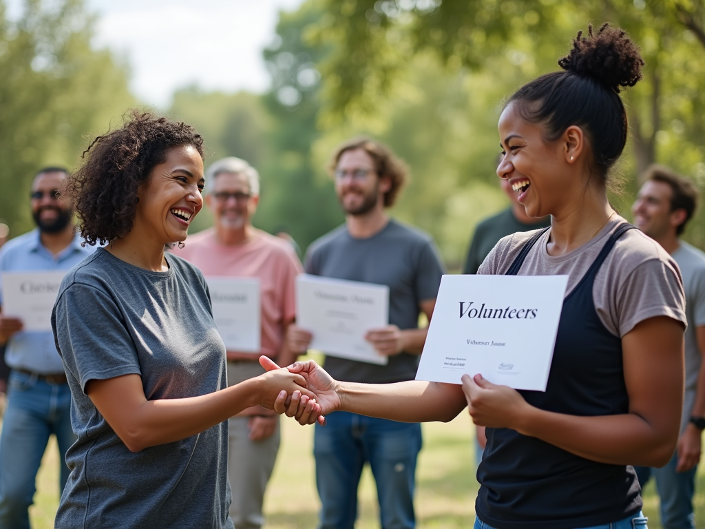 Volunteers celebrated at an appreciation picnic