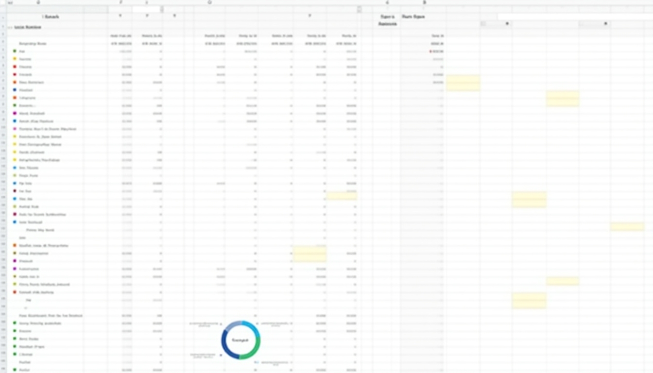 Managing grant funds with a budget spreadsheet.