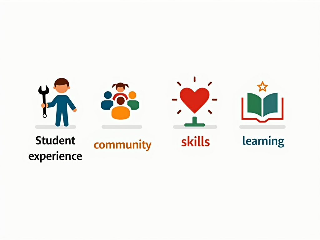 Infographic on service learning benefits