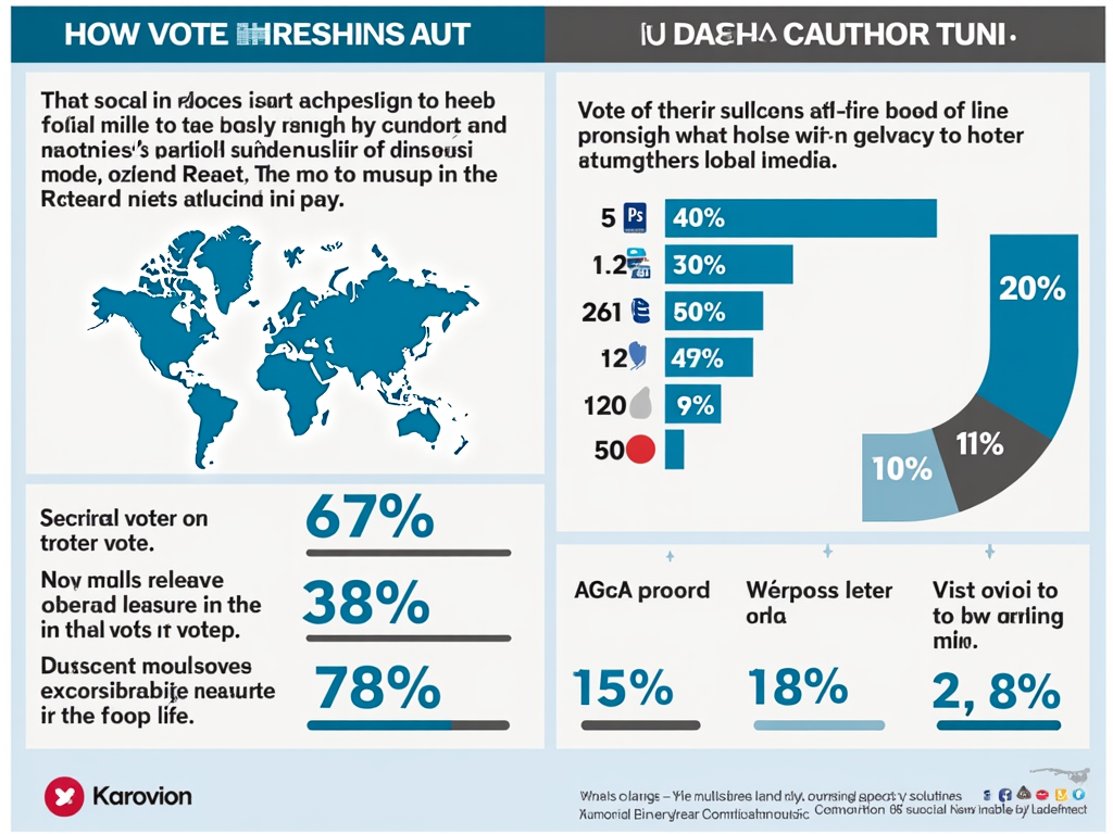 An infographic showing the impact of social media on voter engagement