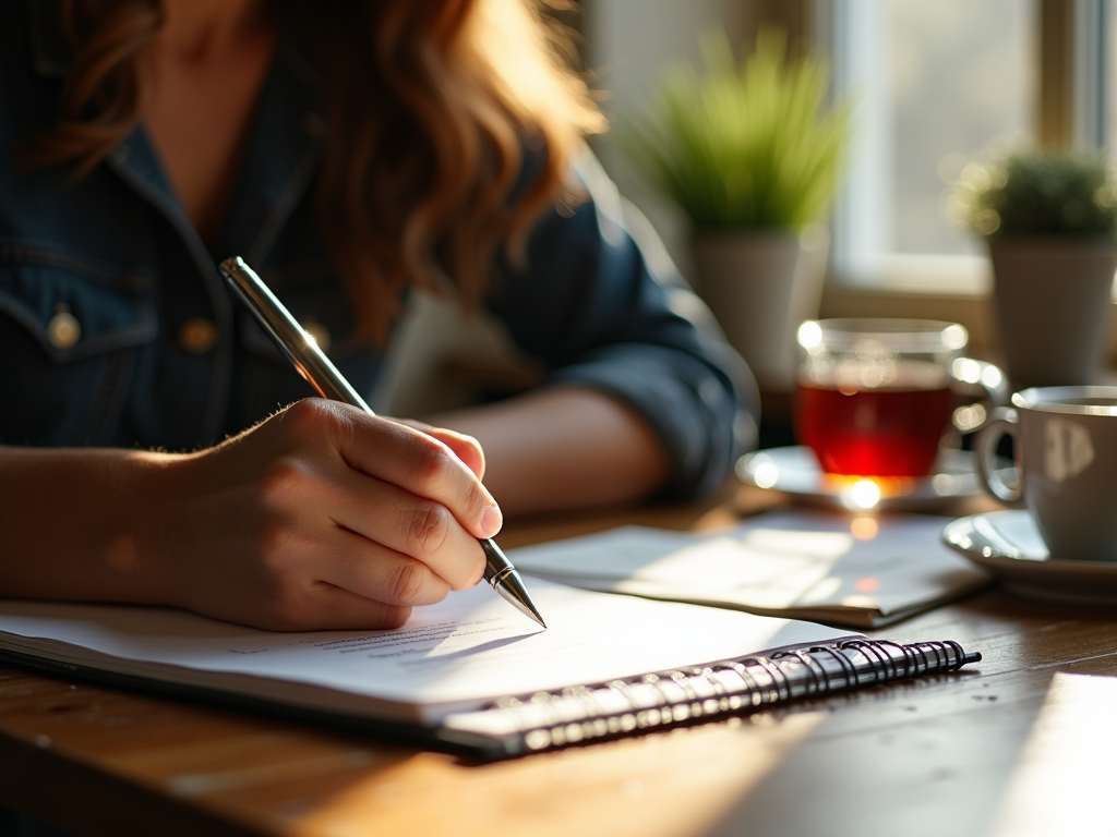 Advocate writing a letter to influence change