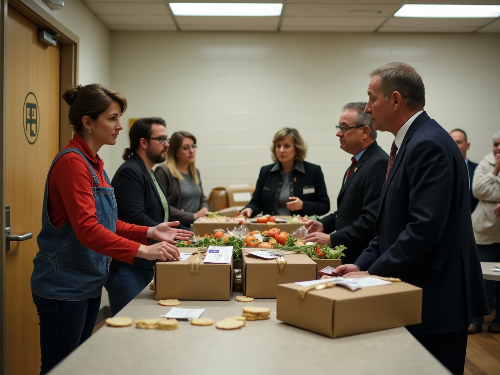 Volunteering at a pantry vs. advocating with officials.