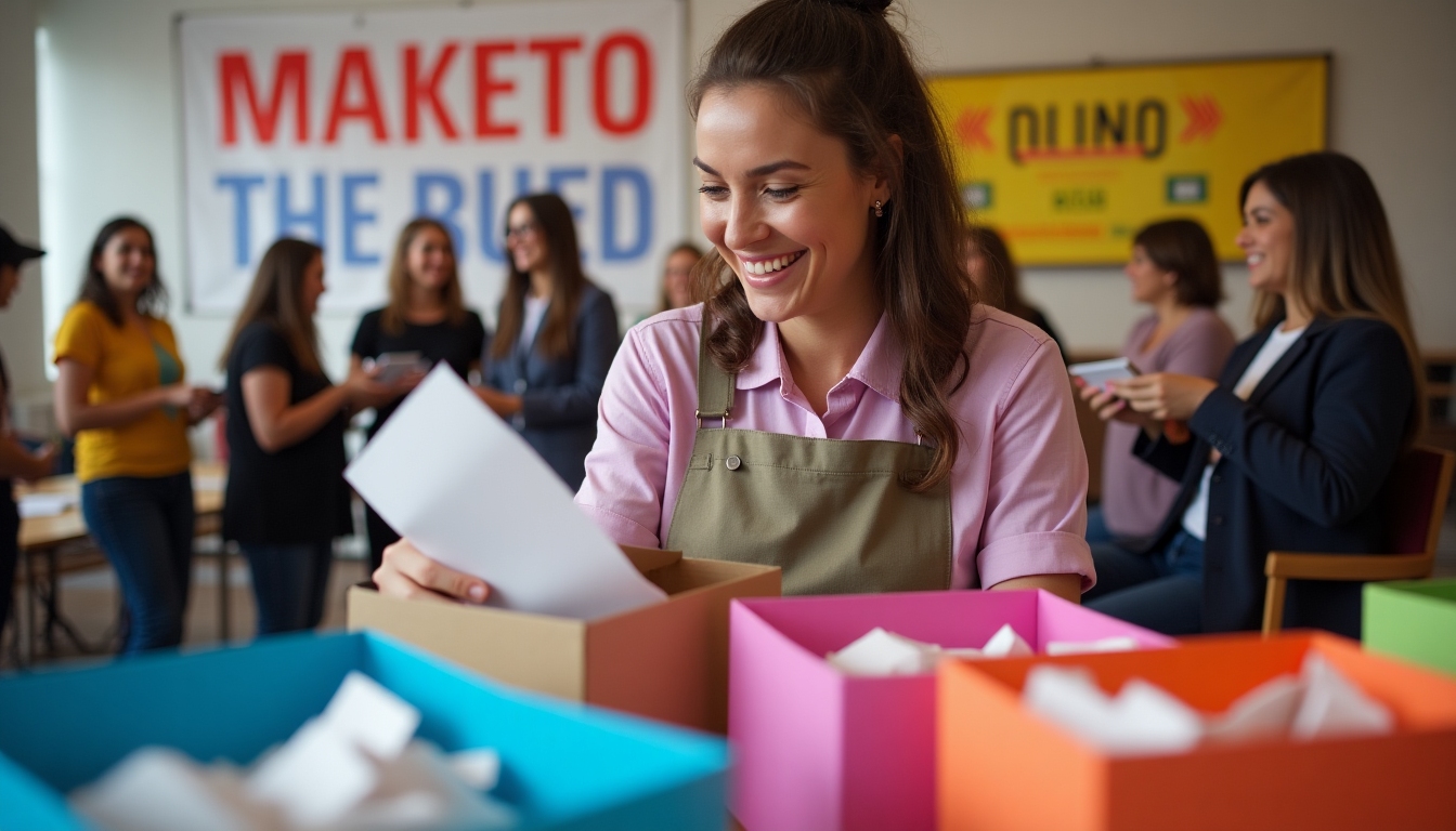 Volunteer contributing to campaign fundraising