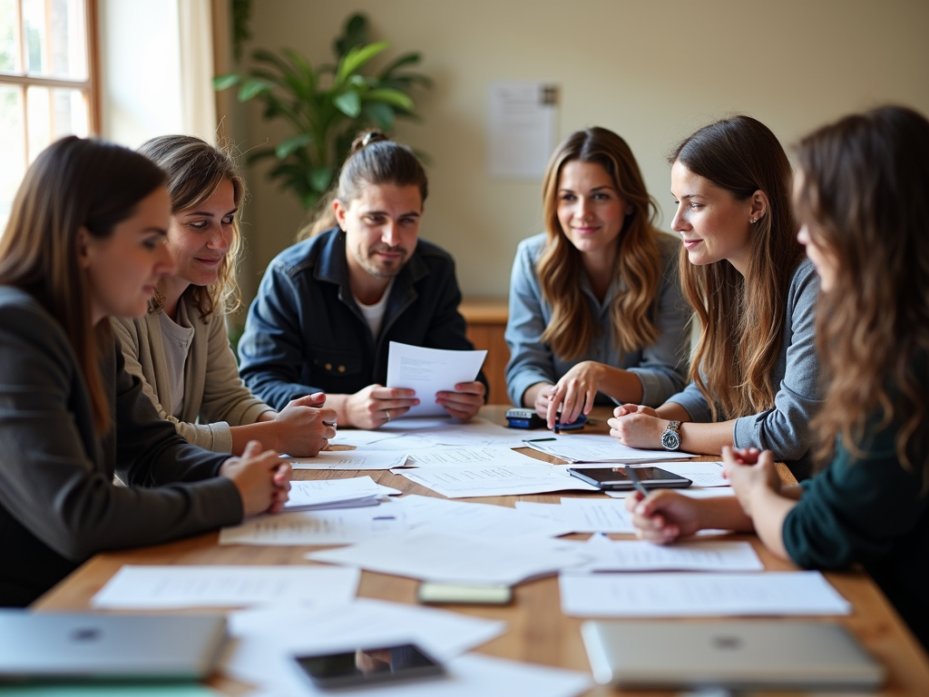 Group of skill-based volunteers collaborating