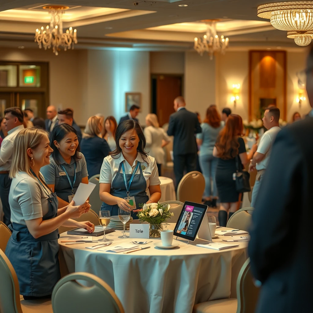 Volunteers at a successful fundraising event