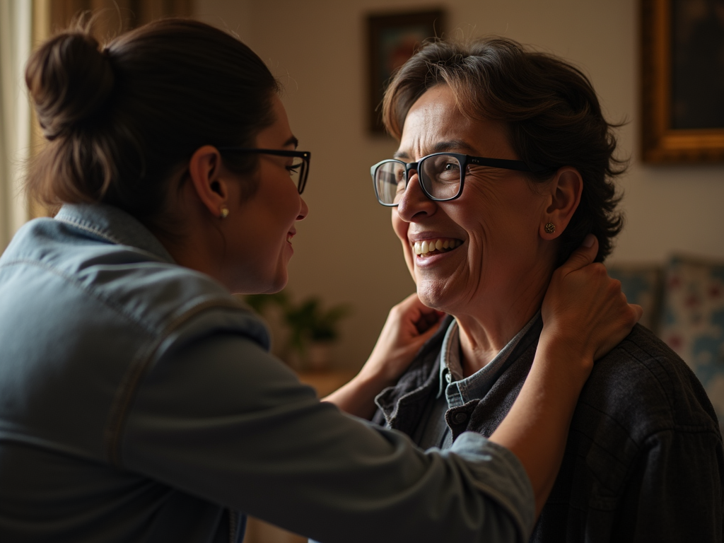 Volunteer advocate showing empathy to a community member