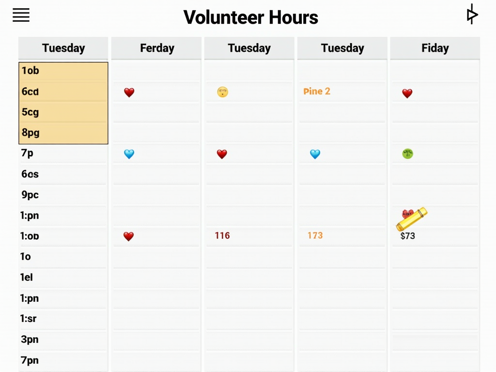 Time management for volunteering