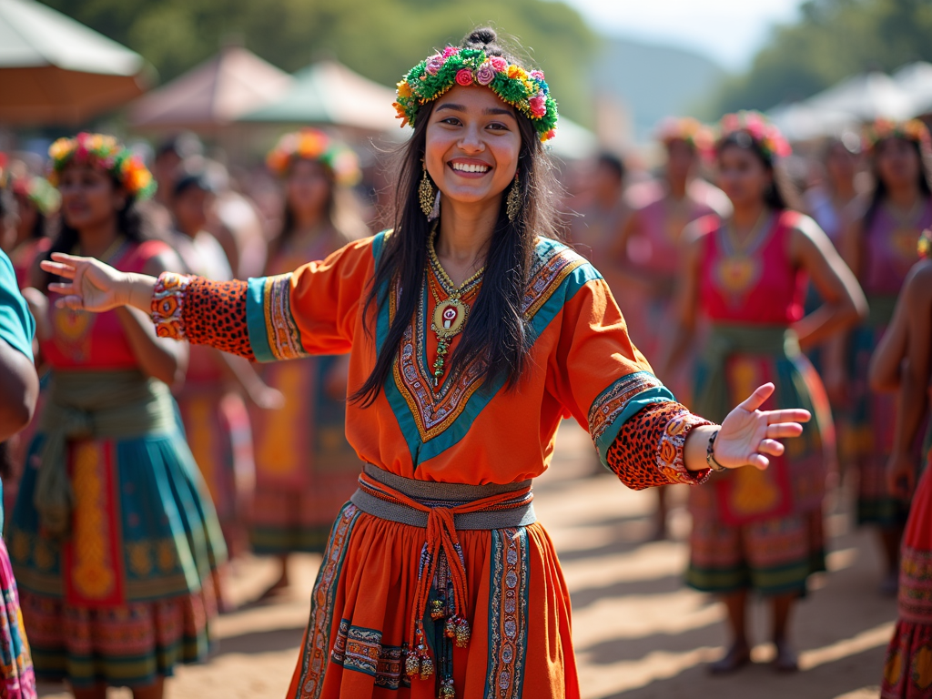 Volunteer experiencing local culture