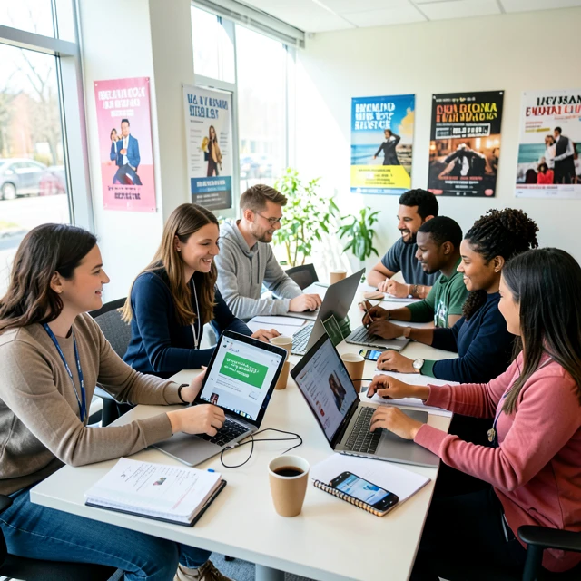 Digital volunteers coordinating advocacy efforts using social media