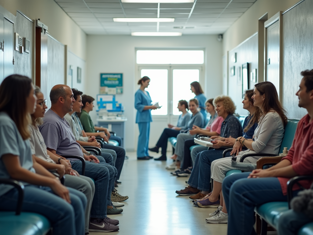 Hospital scene tied to public policy