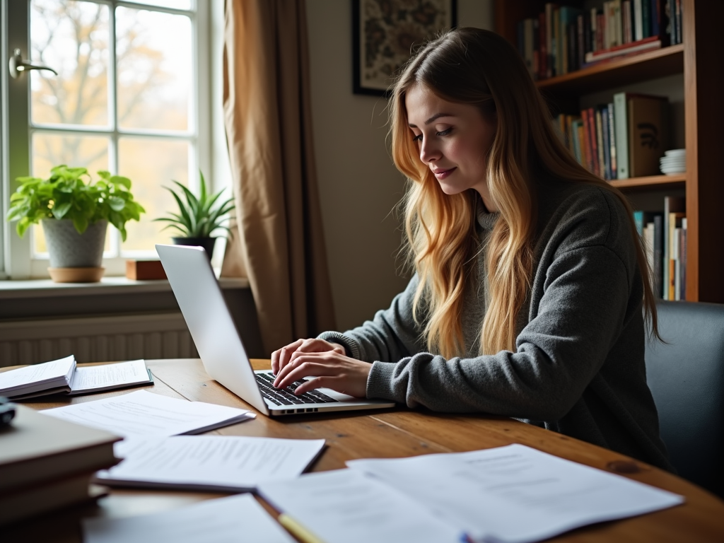 Volunteer researching for an advocacy campaign