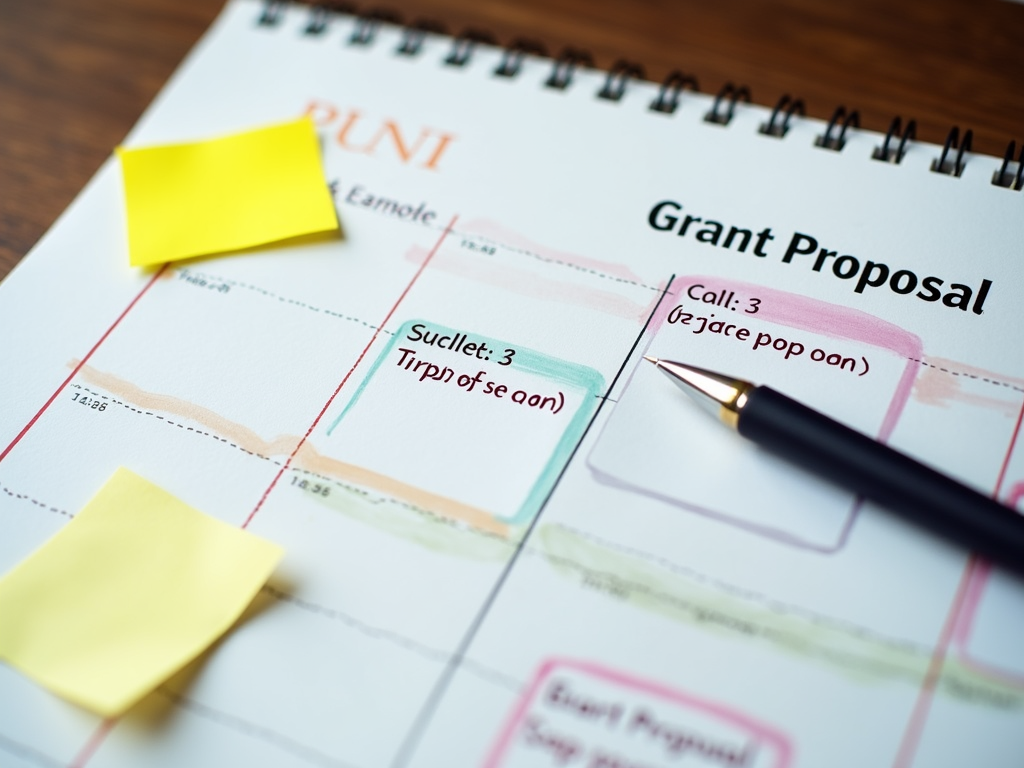 Grant proposal planning timeline