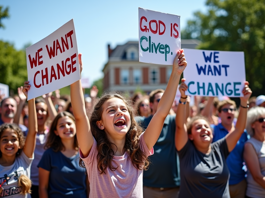 Community rally for change