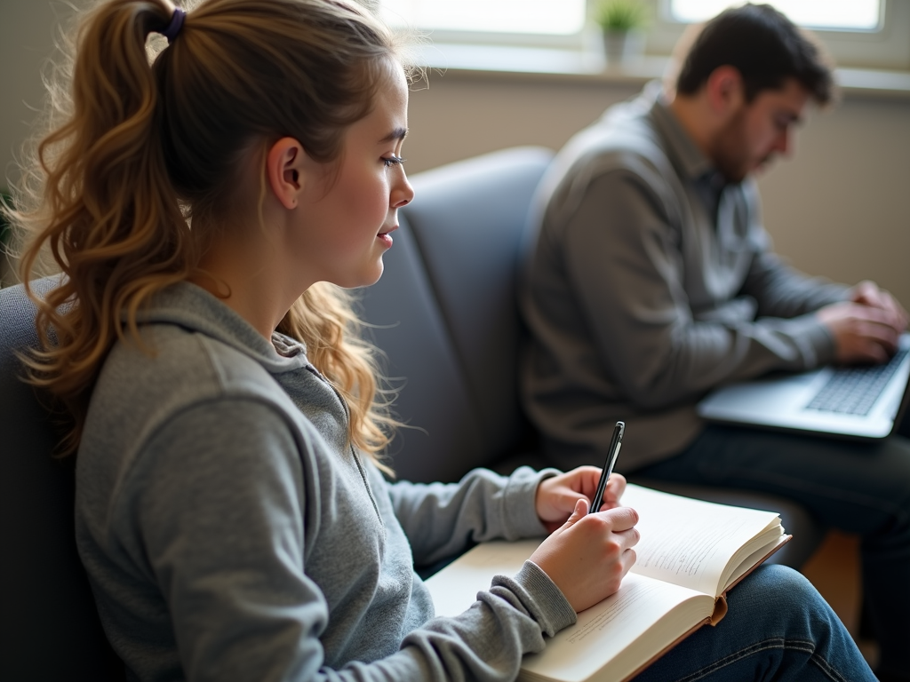 Student reflecting on volunteer experience