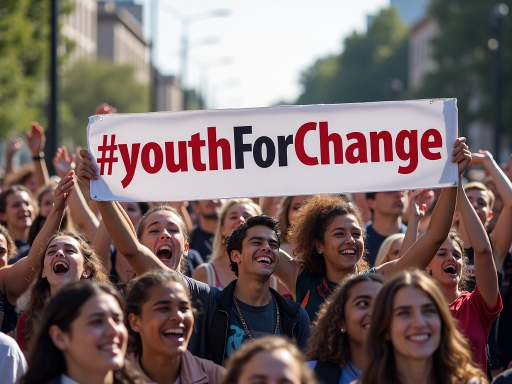 Youth advocates at rally