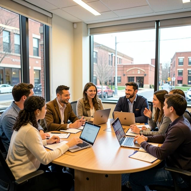 Washington University volunteers collaborating on skill-based projects with local nonprofits