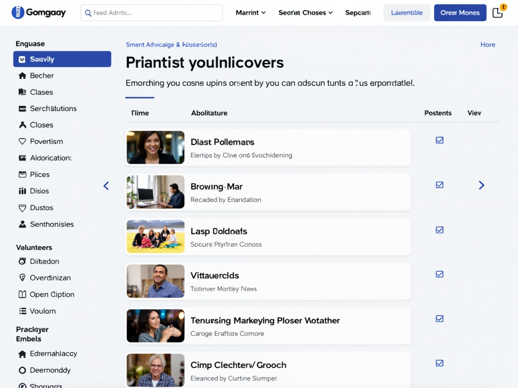Online volunteering platform