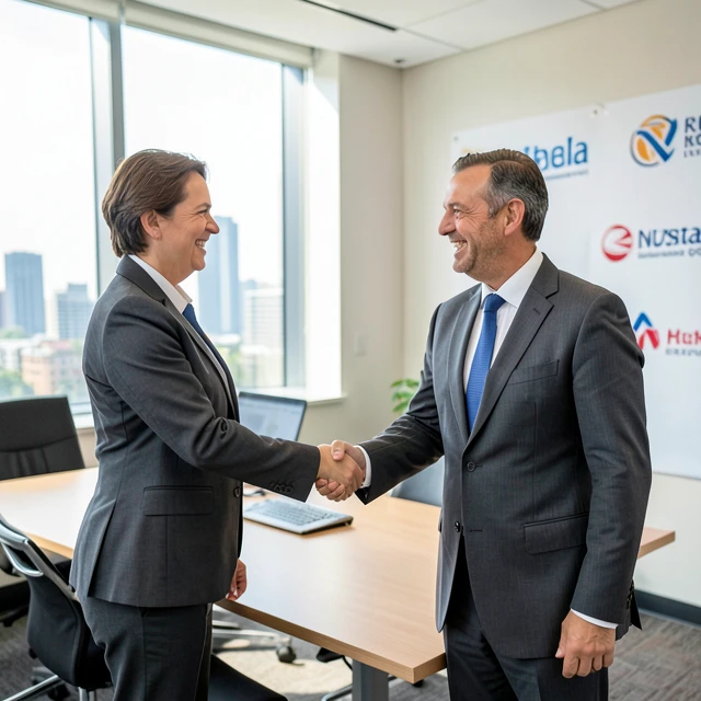 NGO leader forming corporate partnership for fundraising