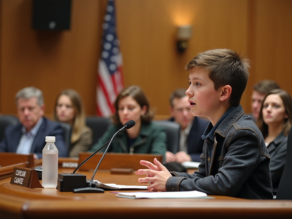 Youth advocate addressing local government