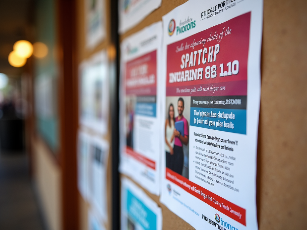 Fundraising event promotional flyer