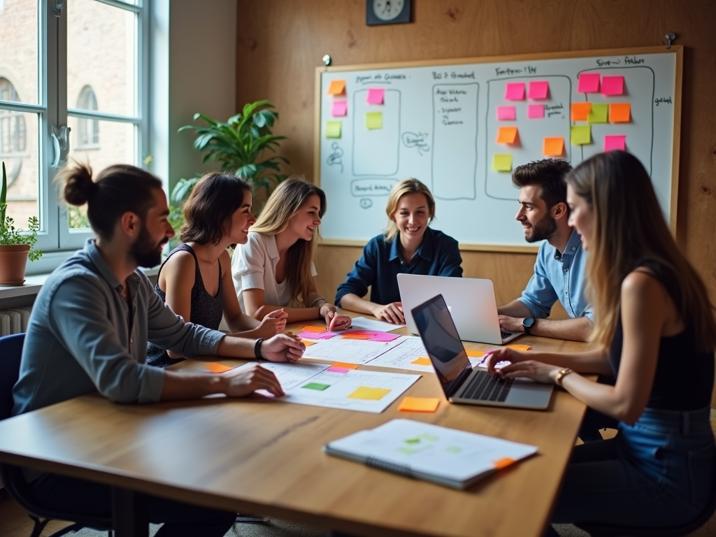 Nonprofit team planning volunteer roles