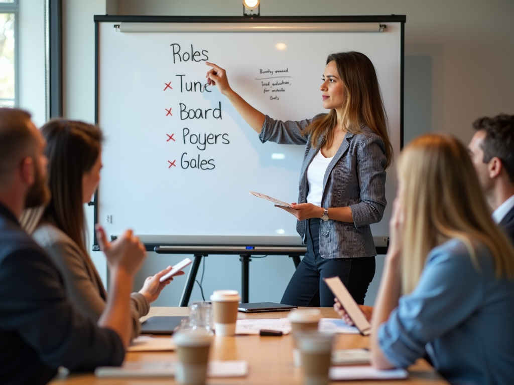 Board training session in progress