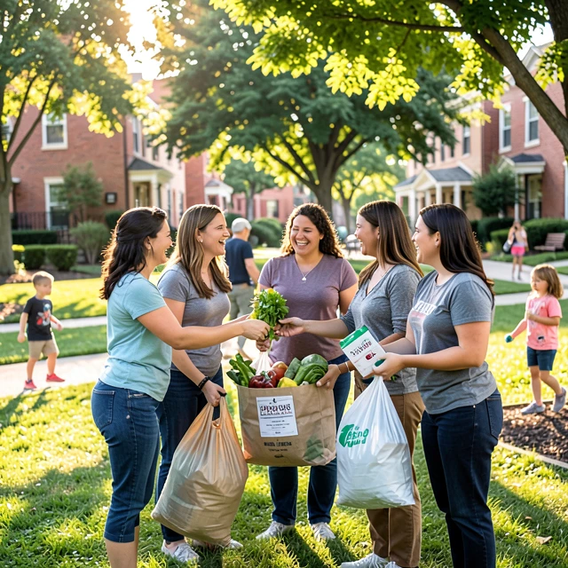 Volunteers supporting community health and wellness outreach