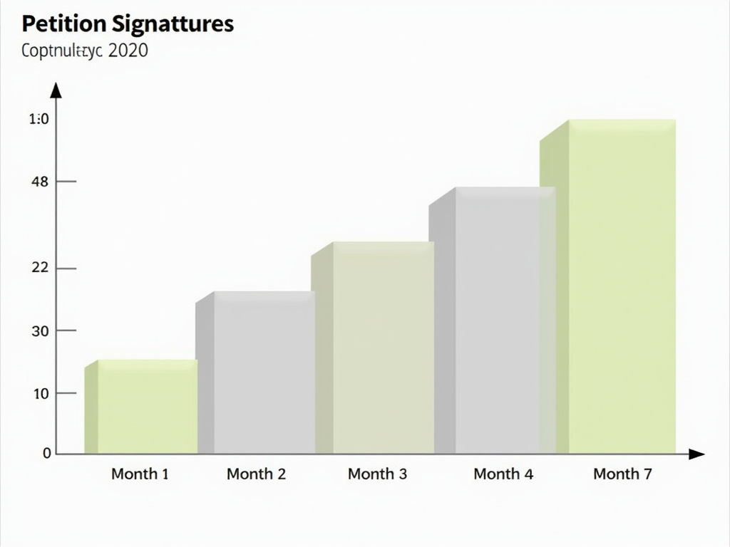 Graph showing growth in advocacy support