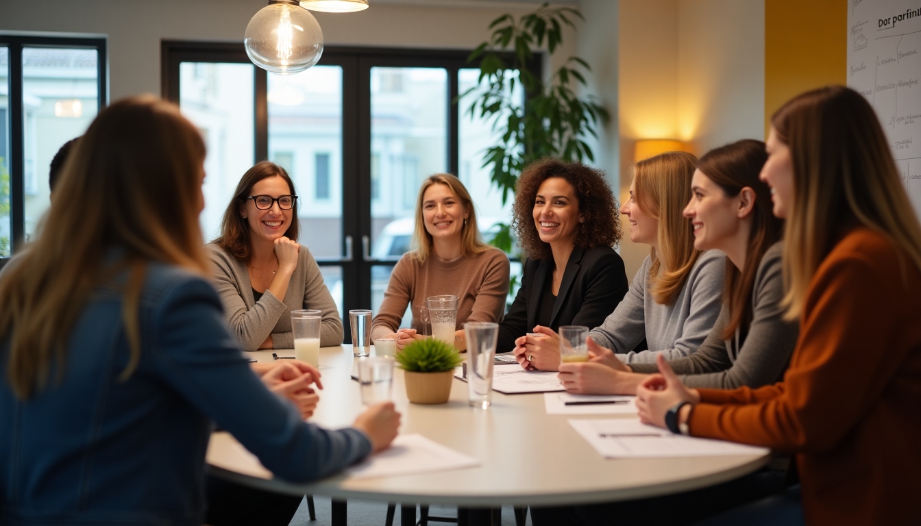 An impactful photo of a donor meeting at a non-profit, focusing on meaningful engagement and relationship building.