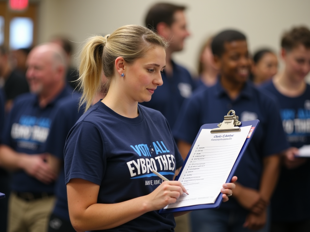 Coordinator tracking volunteer progress