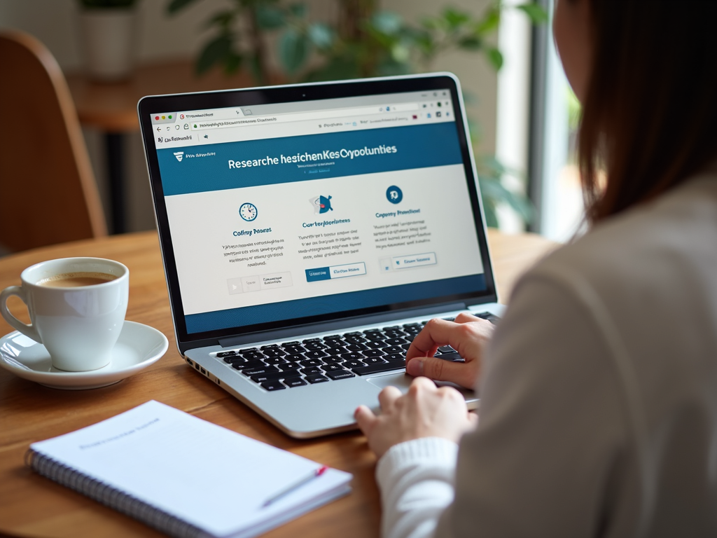 Volunteer exploring advocacy opportunities online