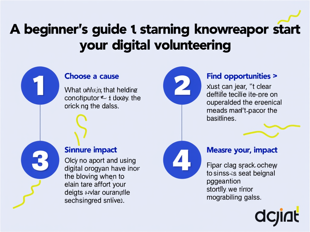 Steps to start digital volunteering.