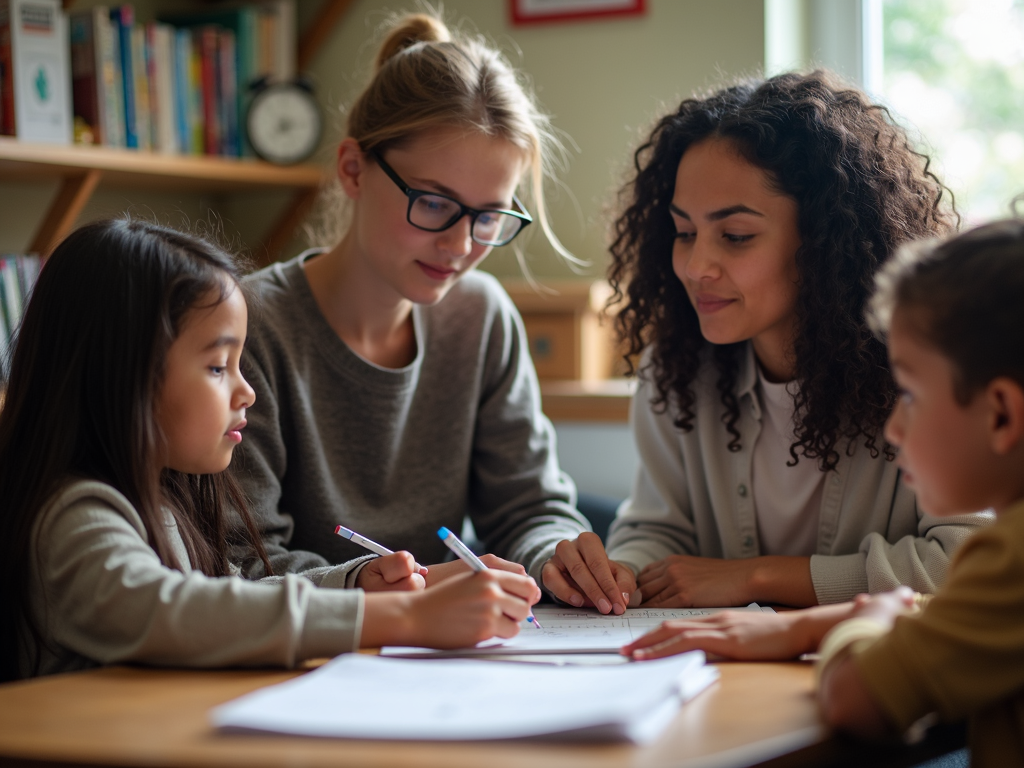 Educator leading a service learning project