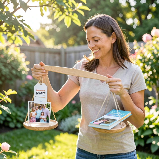 Woman achieving balance between volunteering and personal life