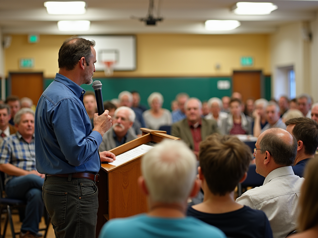 Community meeting in progress