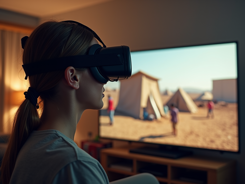 VR experience for refugee advocacy
