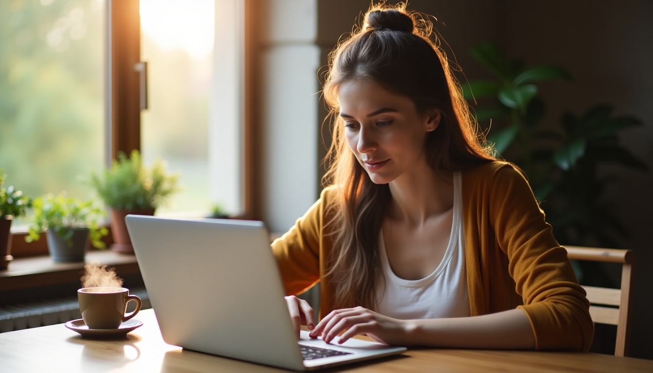 Searching volunteer roles online.