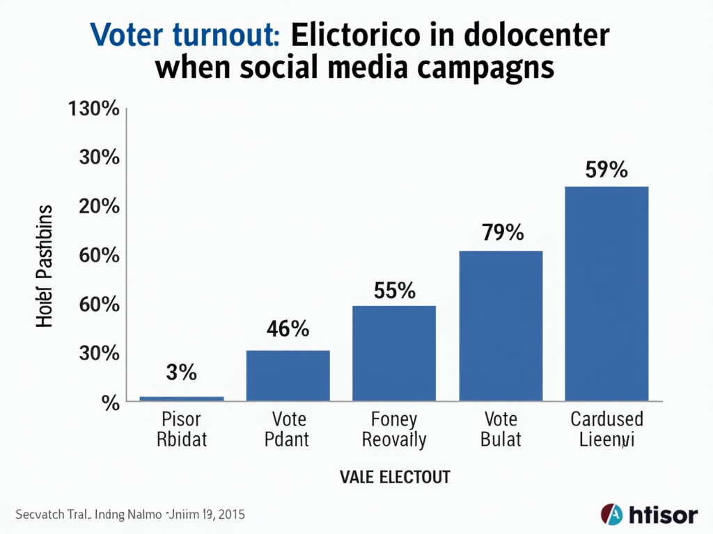 A chart displaying voter turnout percentages over recent elections