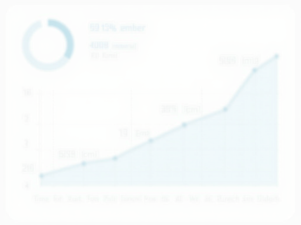 A dynamic graph displaying email open rates and engagement metrics over time.