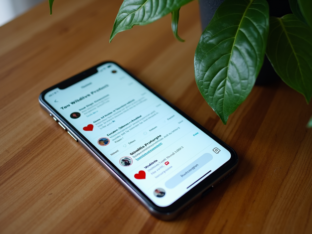 A smartphone displaying a popular Twitter thread on environmental advocacy.