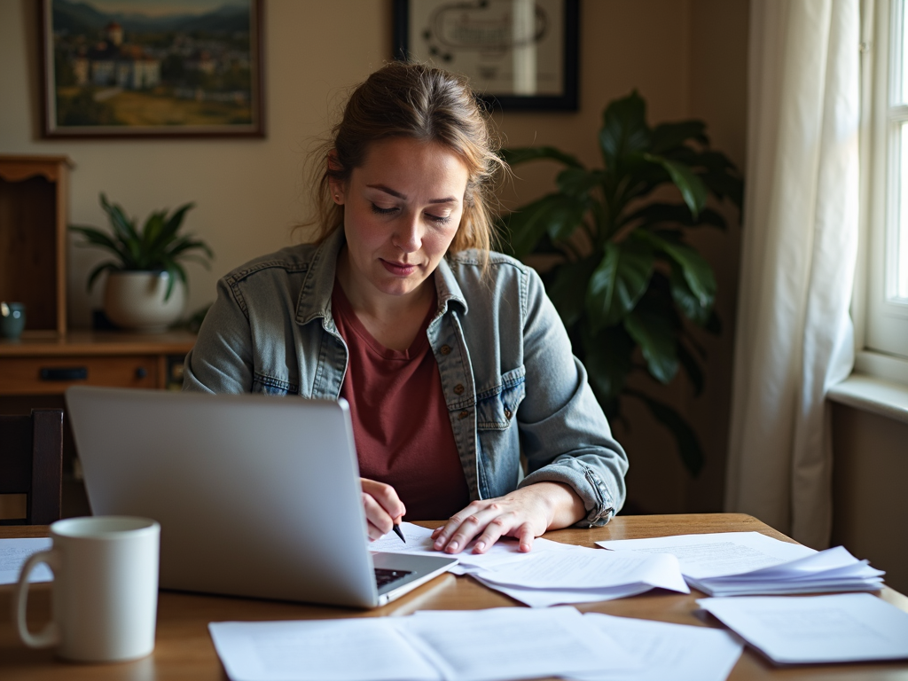 Volunteer writing an advocacy letter