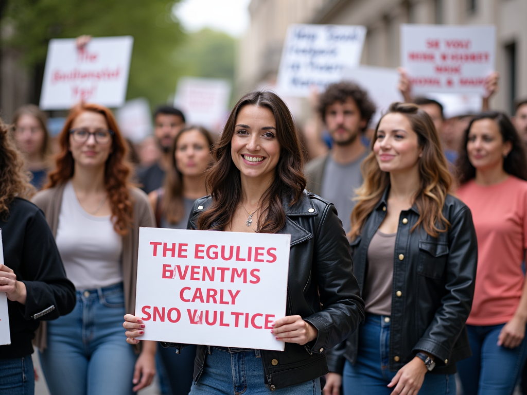 Volunteers advocating for social justice
