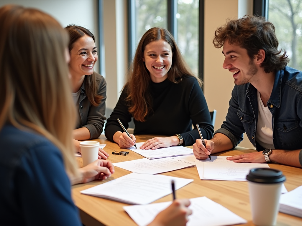 Volunteers planning a campaign