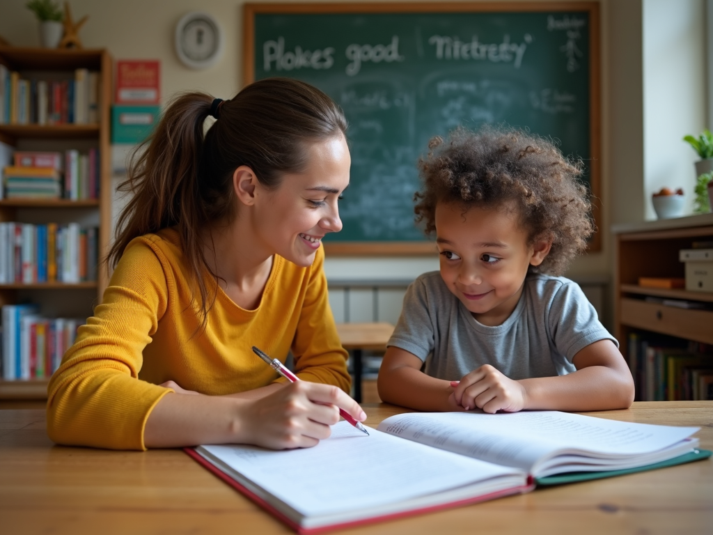 A volunteer tutoring a student, proving small actions can lead to big advocacy wins.